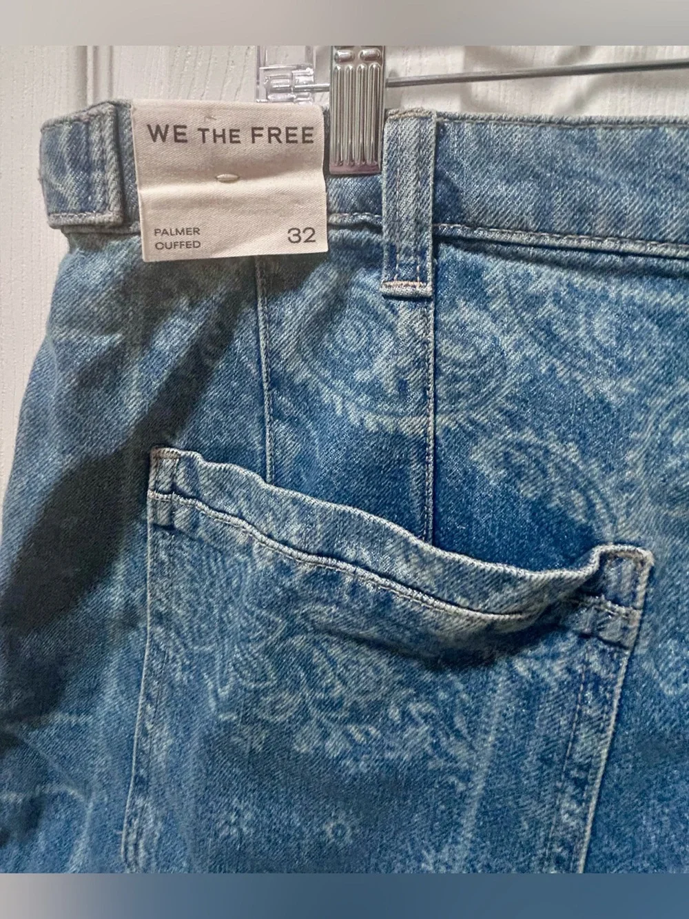 NWT FREE PEOPLE We The Free Palmer Paisley Shorts